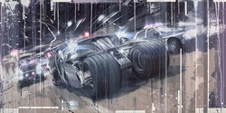 all men have limits. They learn what they are and not to exceed them. I ignore mine by Kris Hardy - Original Painting on Box Canvas sized 56x28 inches. Available from Whitewall Galleries